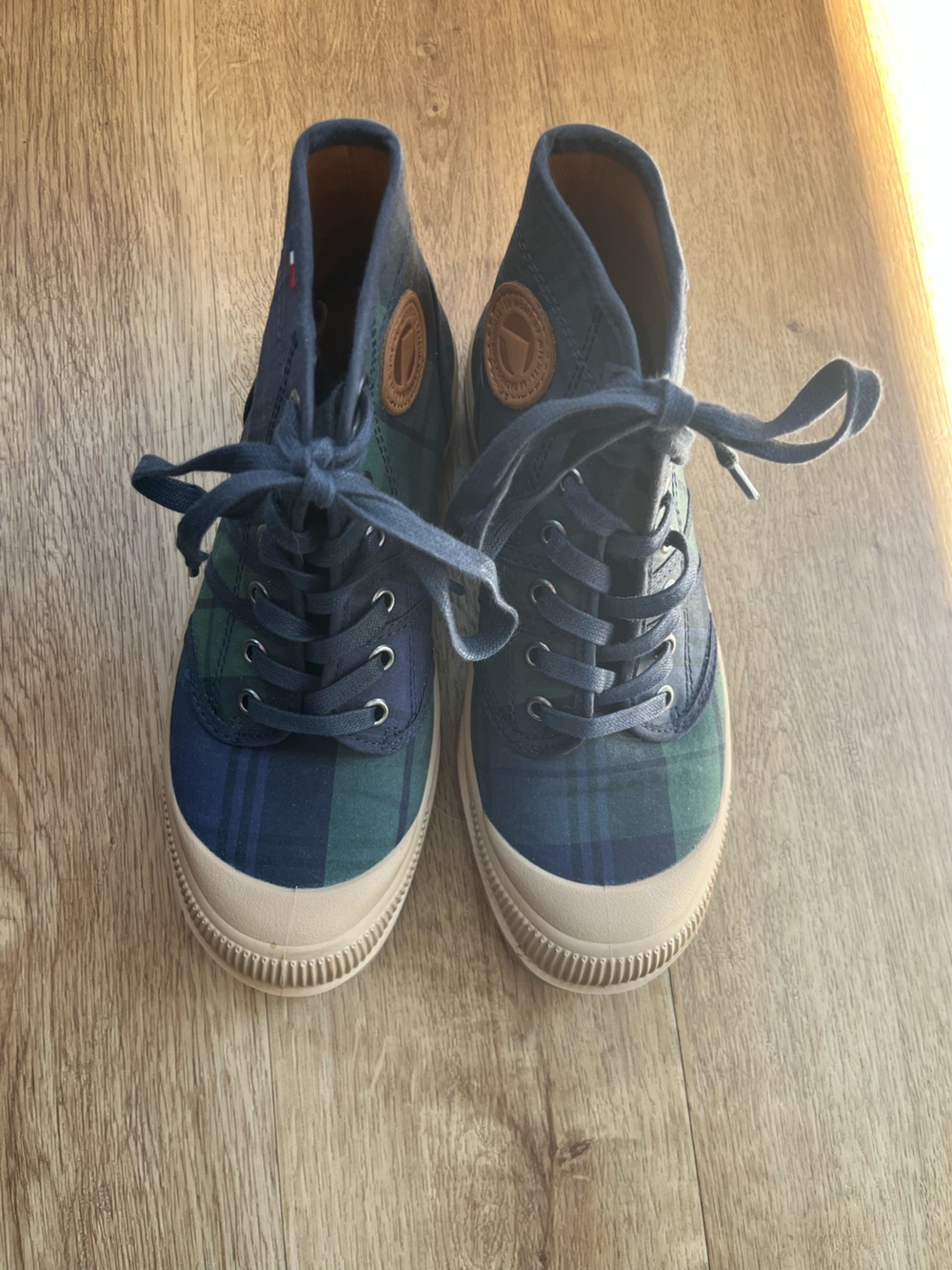 Pataugus Plaid High-Top Ankle Booties sz. 37